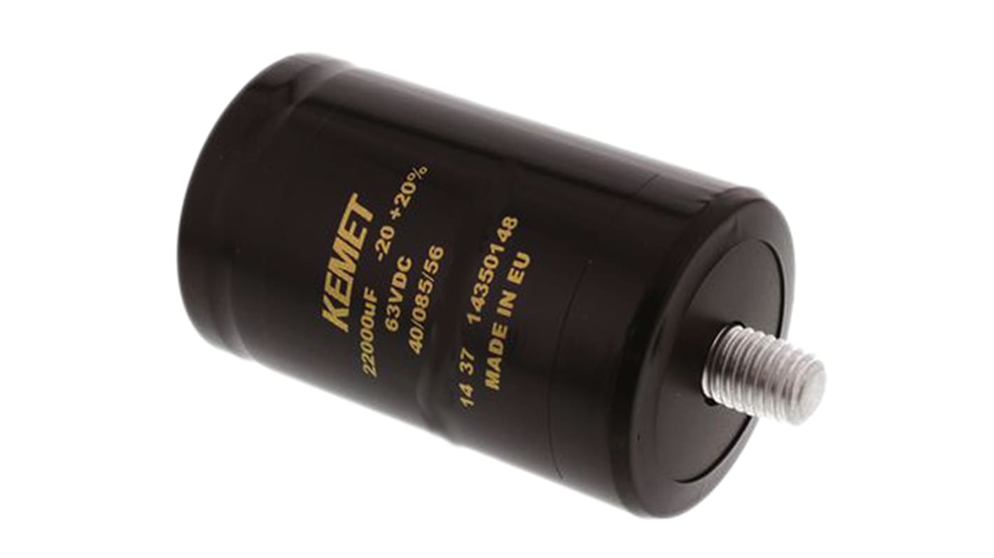 KEMET 6800μF Aluminium Electrolytic Capacitor 200V dc, Screw Terminal - ALS31A682MF200