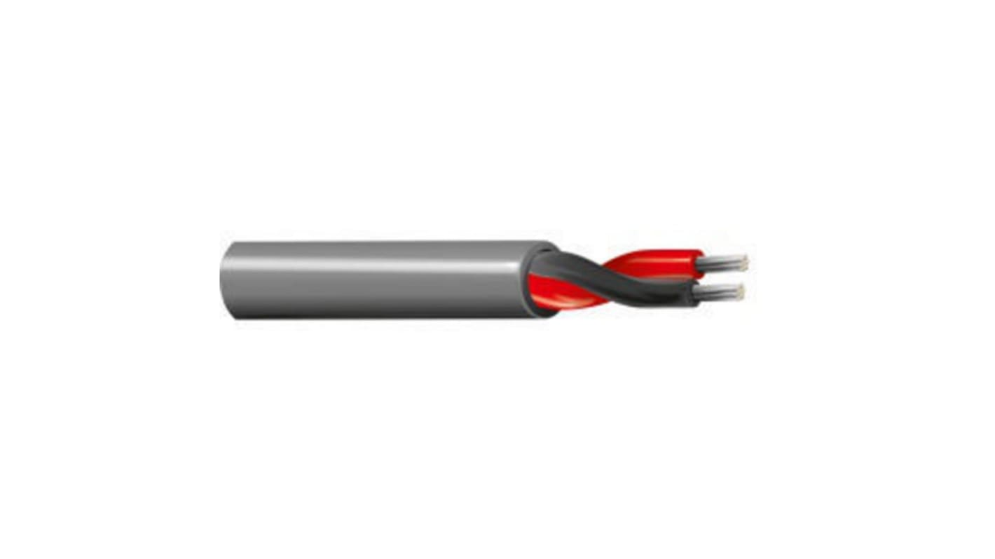 Belden 8205NH Series Data Cable, 1 Pairs, 2 Cores, 0.5 mm², Unscreened, 20 AWG, 304m, None Shield