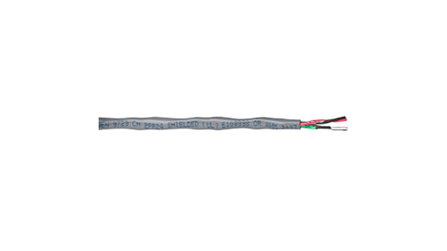 Belden 9729NH Series, 2 Pairs, 4 Cores, 0.23 mm², Screened, 24 AWG, 304m, Screened Shield