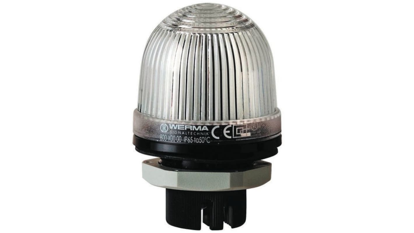 Segnalatore Fisso Werma, A incandescenza, Trasparente, 12 → 230 V CA/CC