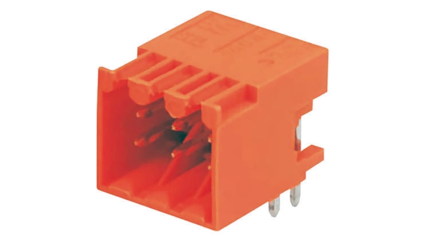 Weidmuller, 3.5mm Pitch, OMNIMATE S2L, 24 Way, Right Angle, Pluggable Terminal Block, Header, Through Hole, Solder