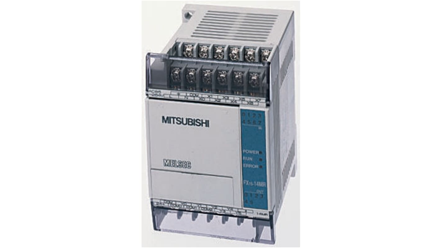 Mitsubishi PLC CPU, FX1S系列, 用于FX1S 系列, 继电器输出, 12（数字）输入