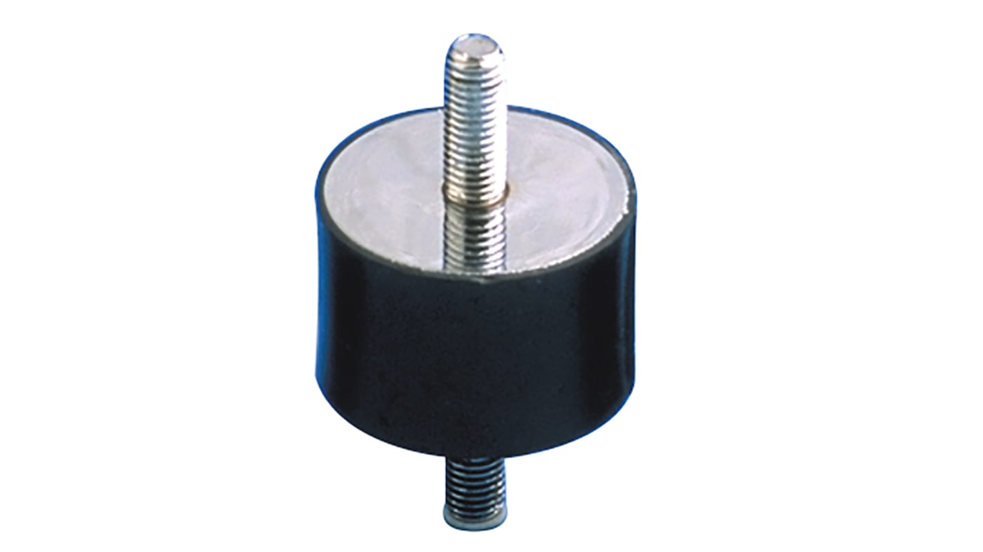 Paulstra Hutchinson M6 Anti Vibration Mount, Male to Male Bobbin with 40daN Compression Load