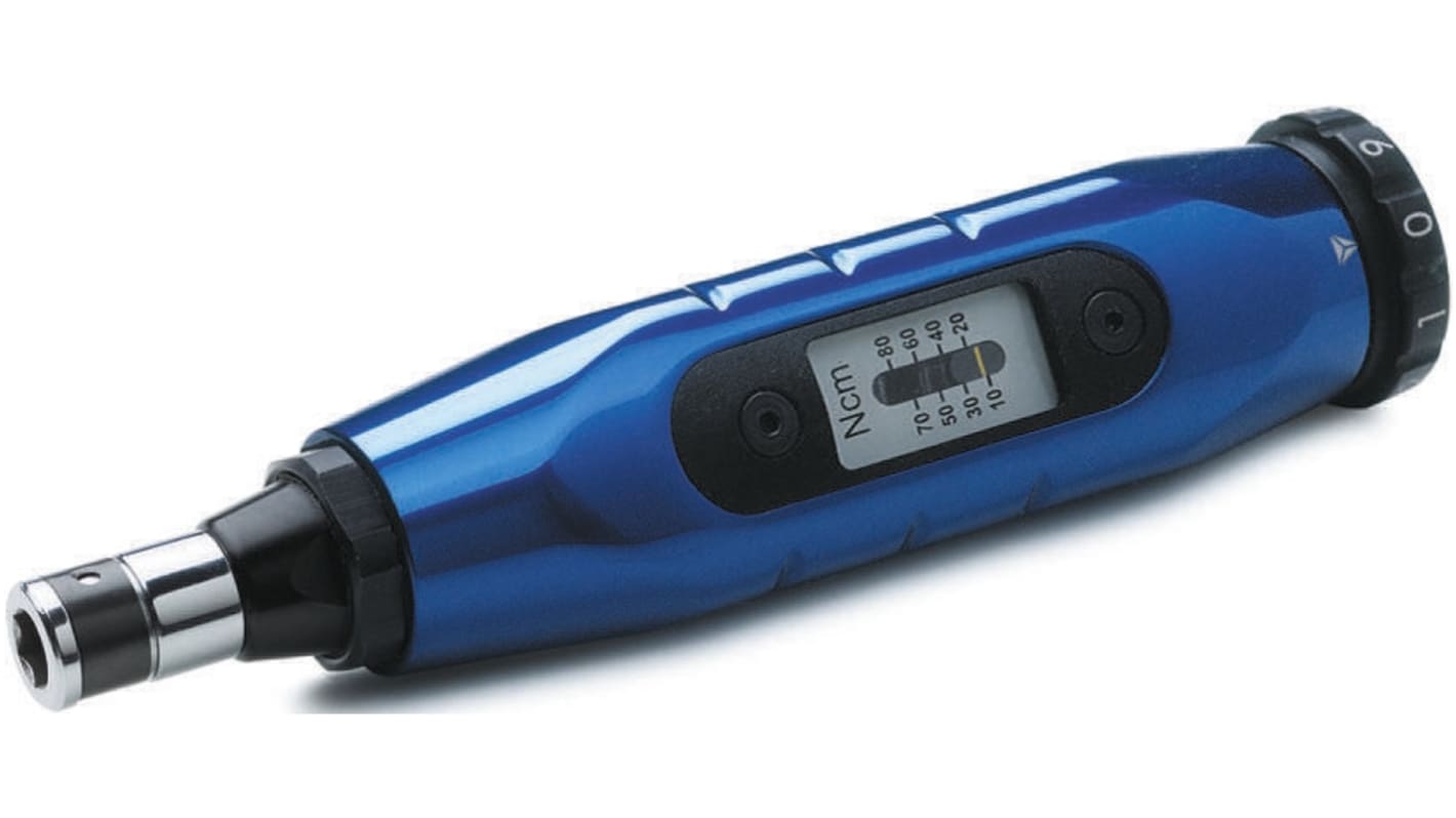 Lindstrom Adjustable Hex Torque Screwdriver, 0.5 → 4.50Nm, 1/4 in Drive, ±6 % Accuracy