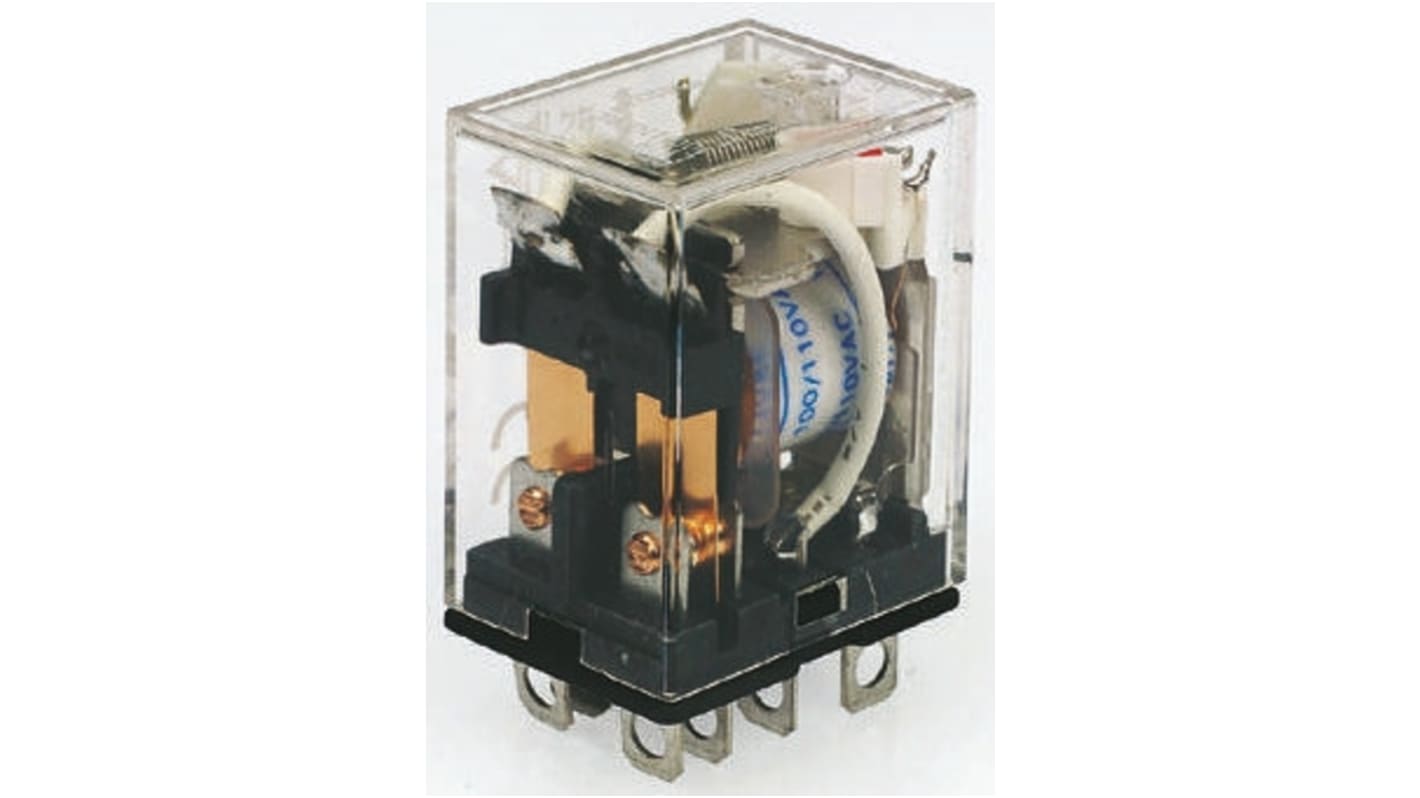 Omron Surface Mount Non-Latching Relay, 240V Coil, DPDT