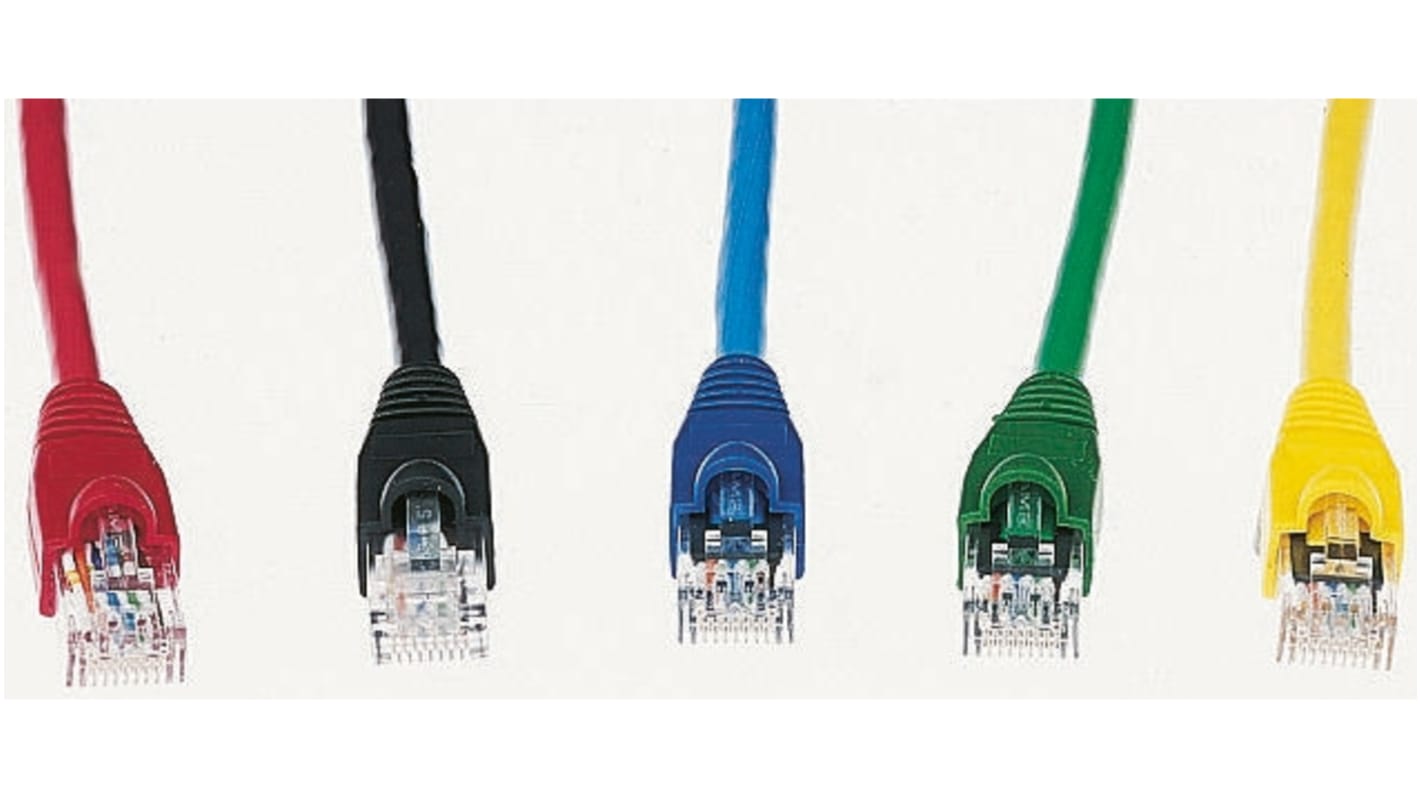 Cable Ethernet Cat6 U/UTP Brand-Rex de color Rojo, long. 2m, funda de LSZH