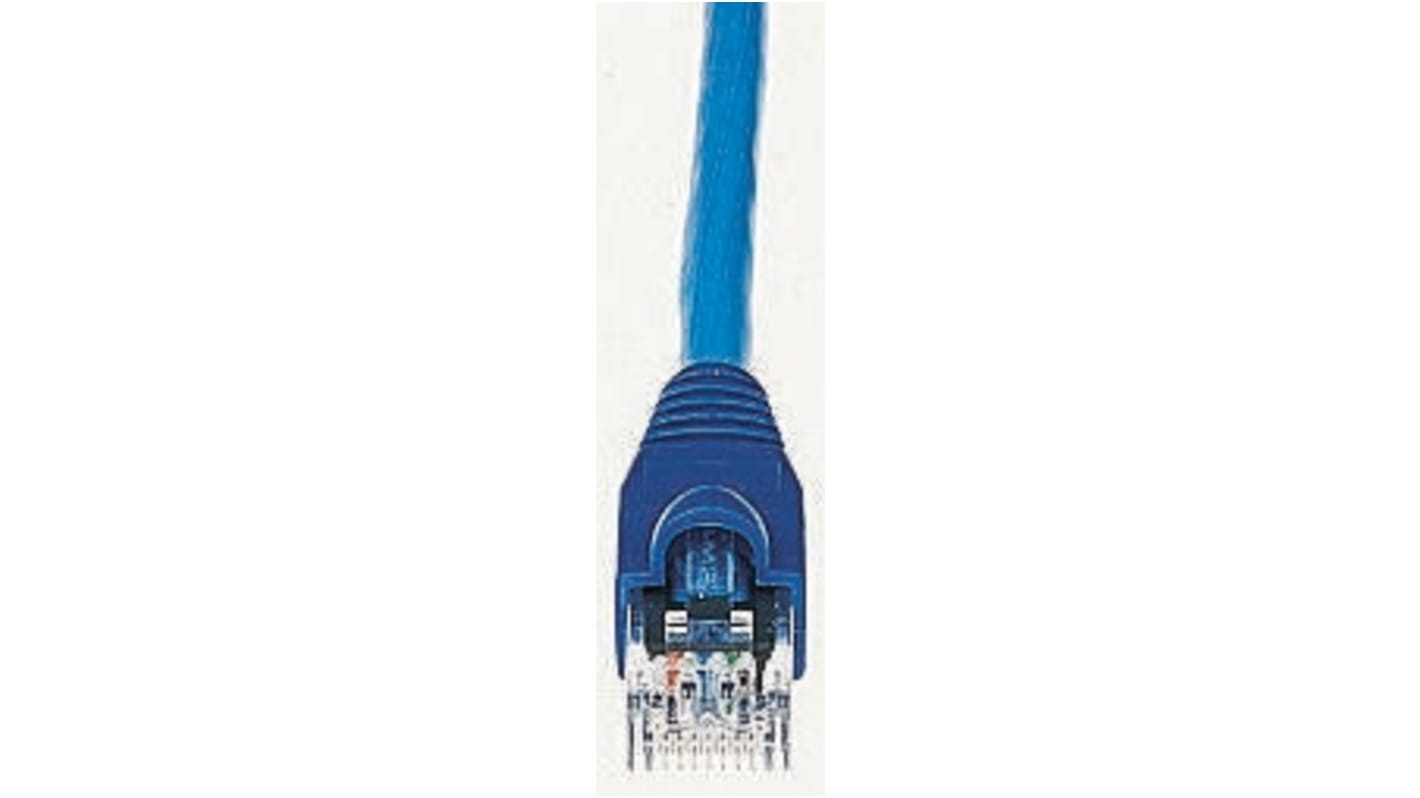 Brand-Rex Cat5e Straight Male RJ45 to Straight Male RJ45 Ethernet Cable, U/UTP, Blue LSZH Sheath, 3m