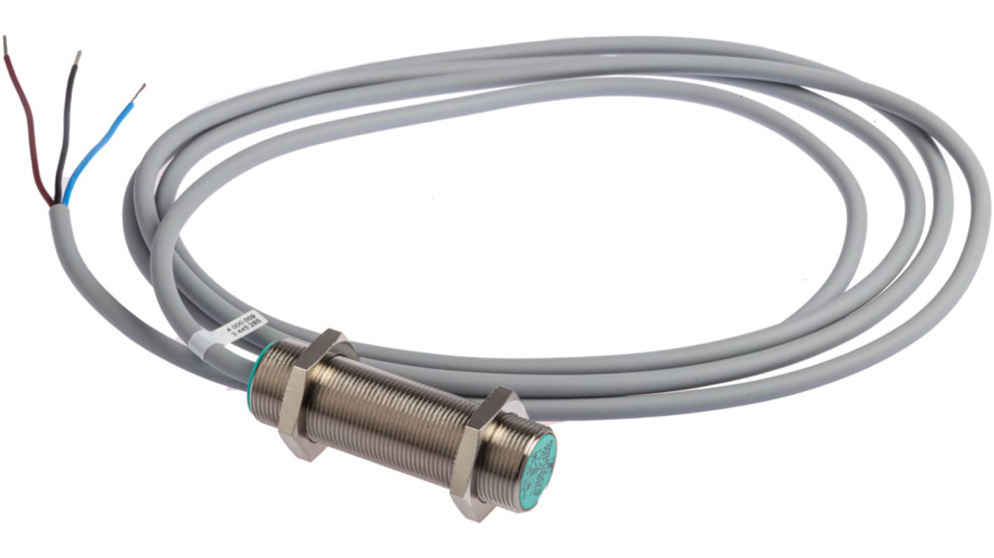 Pepperl + Fuchs Inductive Barrel Proximity Sensor, M18, 5 mm Detection 0-20 mA, 15 → 30 V dc