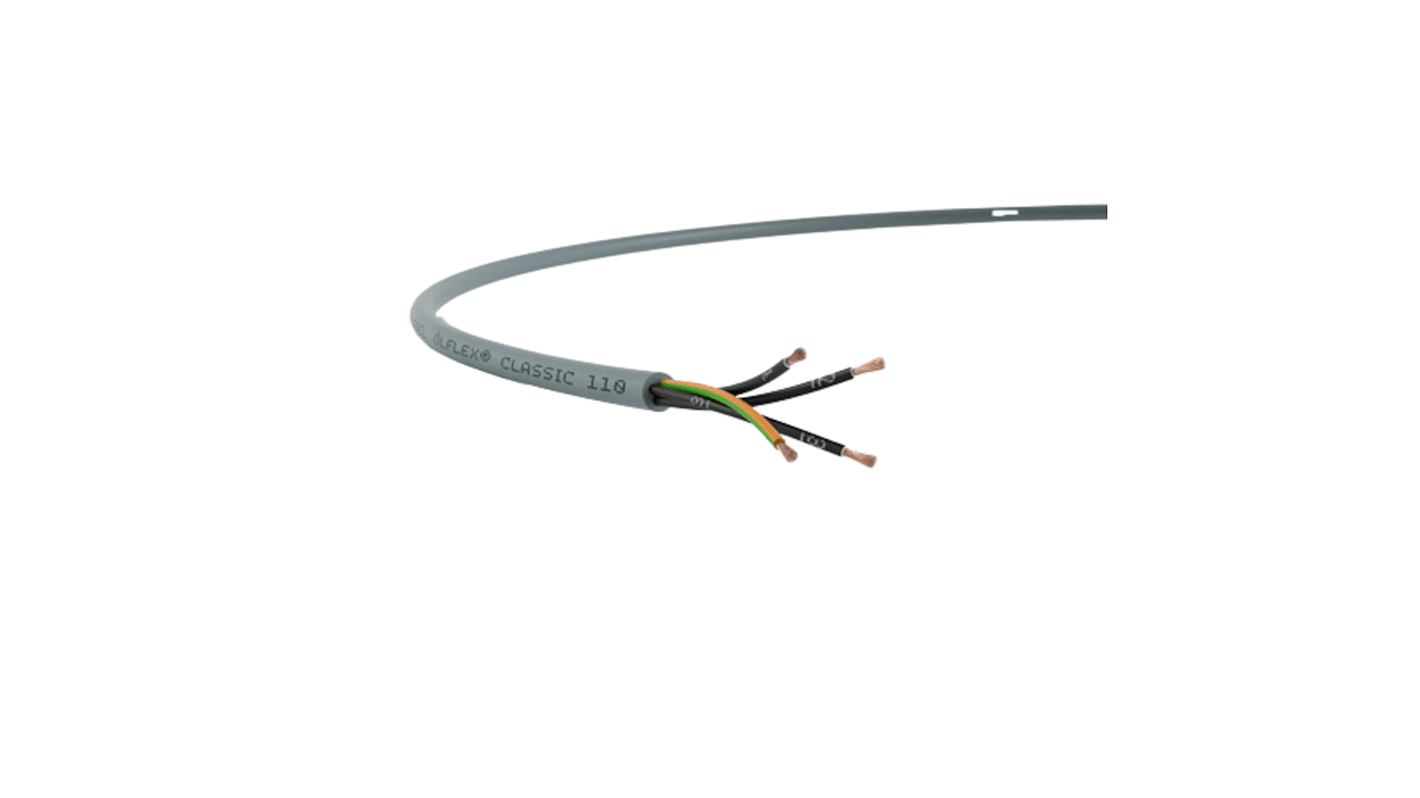 Lapp ÖLFLEX CLASSIC 110 YY YY Steuerkabel, 4-adrig x 0,75 mm Grau / 12 A, 50m, 18 AWG