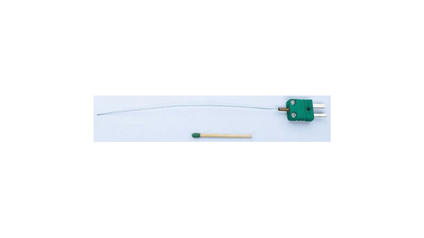 Reckmann Type K Thermocouple 38mm Length, 0.5mm Diameter → +1100°C