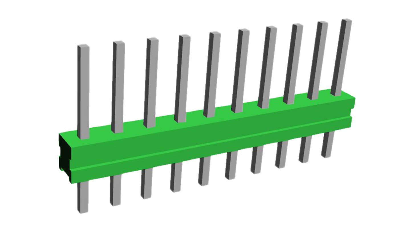 Złącze szpilkowe 10-pinowe raster: 2.54mm -rzędowe TE Connectivity Przewlekany 3.0A