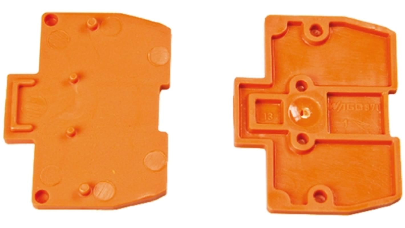 WAGO 870 Series End and Intermediate Plate for Use with 870 Series Terminal Blocks