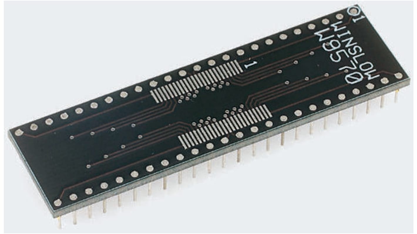 Winslow Straight Through Hole Mount 0.63 mm, 2.54 mm Pitch IC Socket Adapter, 28 Pin Female SOP to 28 Pin Male DIP