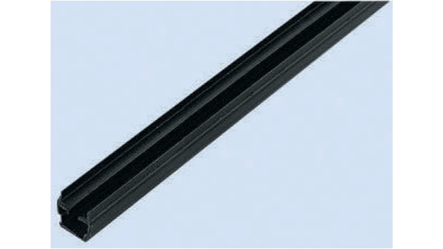 Bosch Rexroth Black PP Panel Strip, 6mm Groove Size, 2m Length