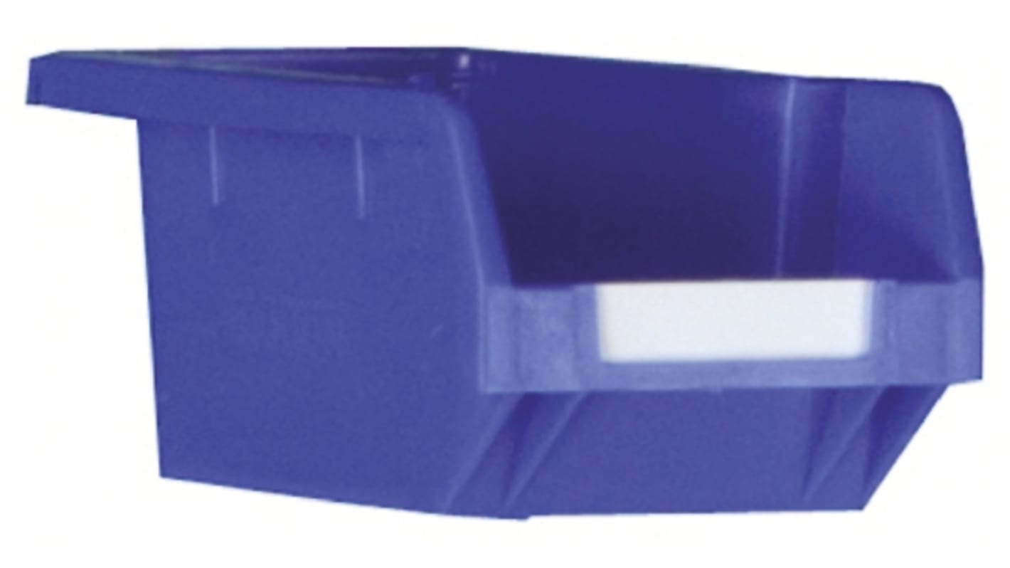 RS PRO PP Storage Bin, 80mm x 109mm, Blue