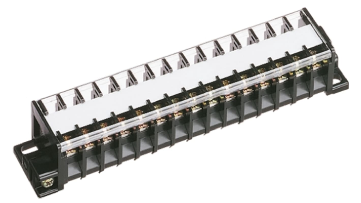 Toyogiken Barrier Strip, 7mm Pitch, 15A, 250 V, Screw Down Termination