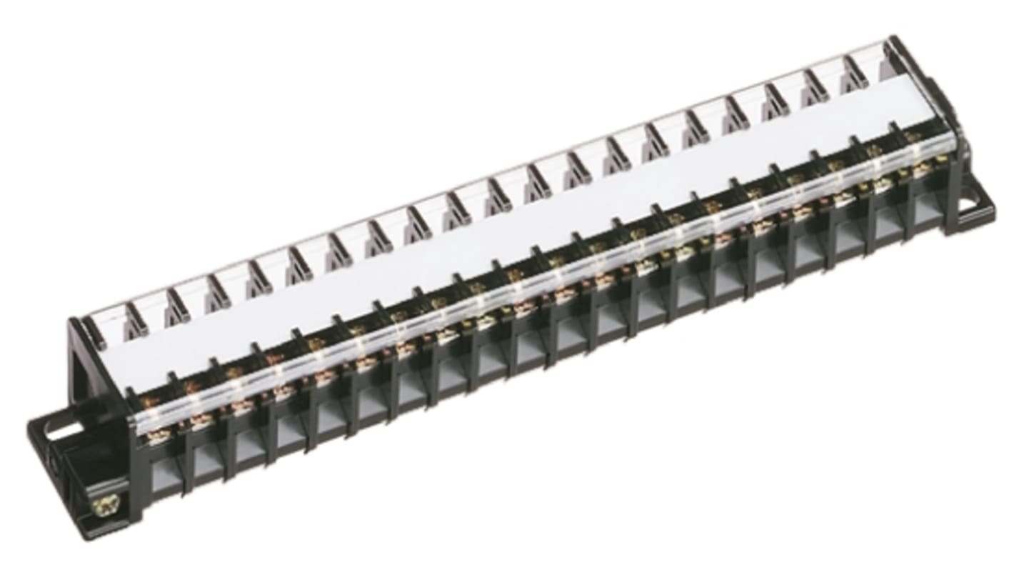 Toyogiken Barrier Strip, 7mm Pitch, 15A, 250 V, Screw Down Termination