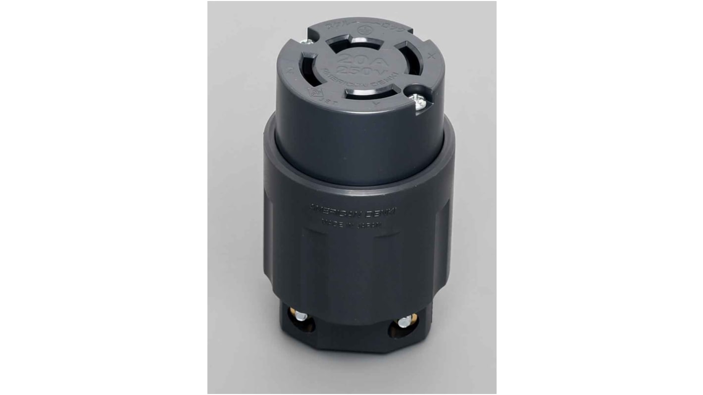 Japanese Mains Connector, 20A, Cable Mount, 250 V