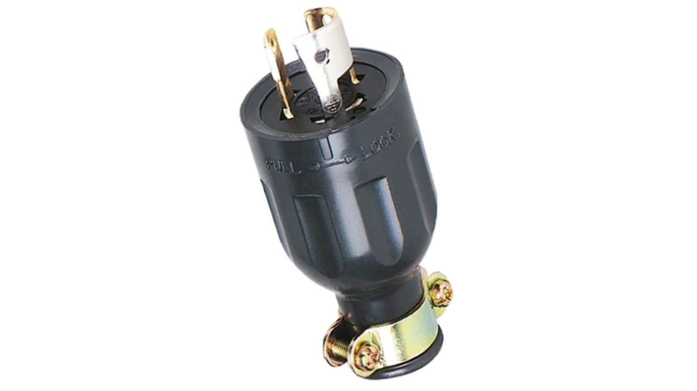 USA Mains Connector, 30A, Cable Mount, 125 V ac