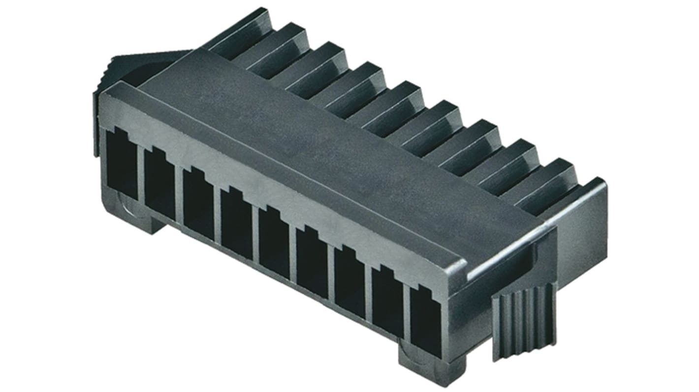 JST Male Connector Housing, 9 Way, 1 Row