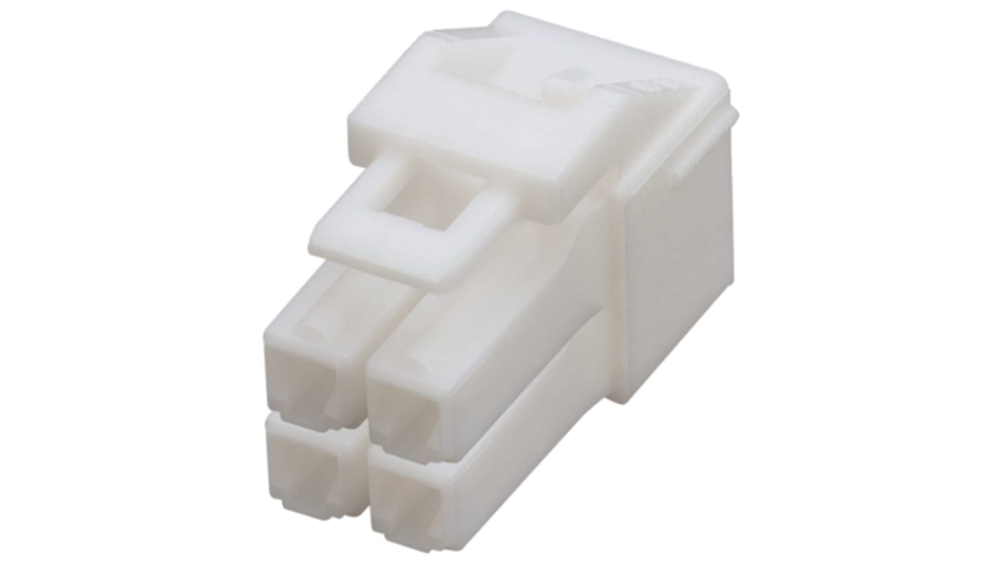 JST Male Connector Housing, 4 Way, 2 Row