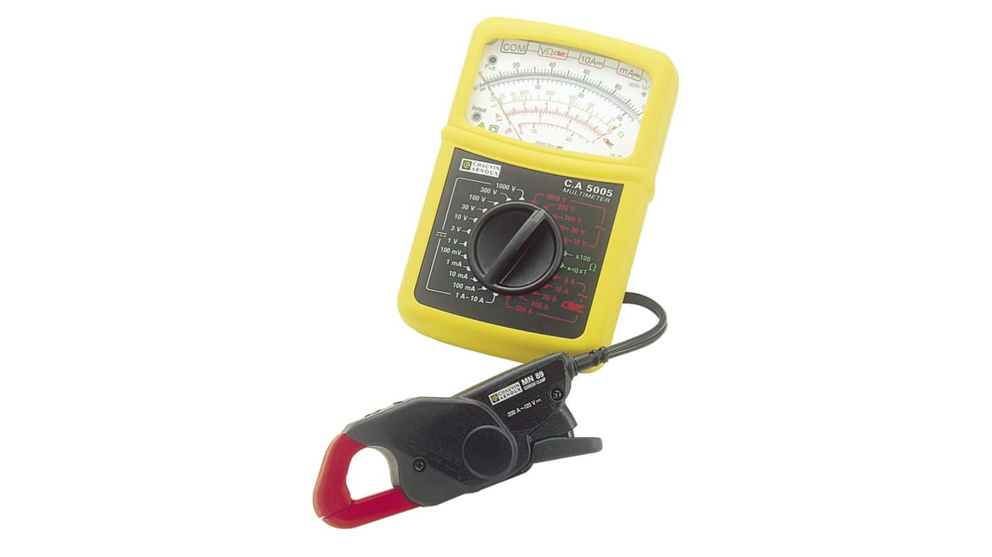 Chauvin Arnoux CA 5005 Handheld Analogue Multimeter, 600V ac Max