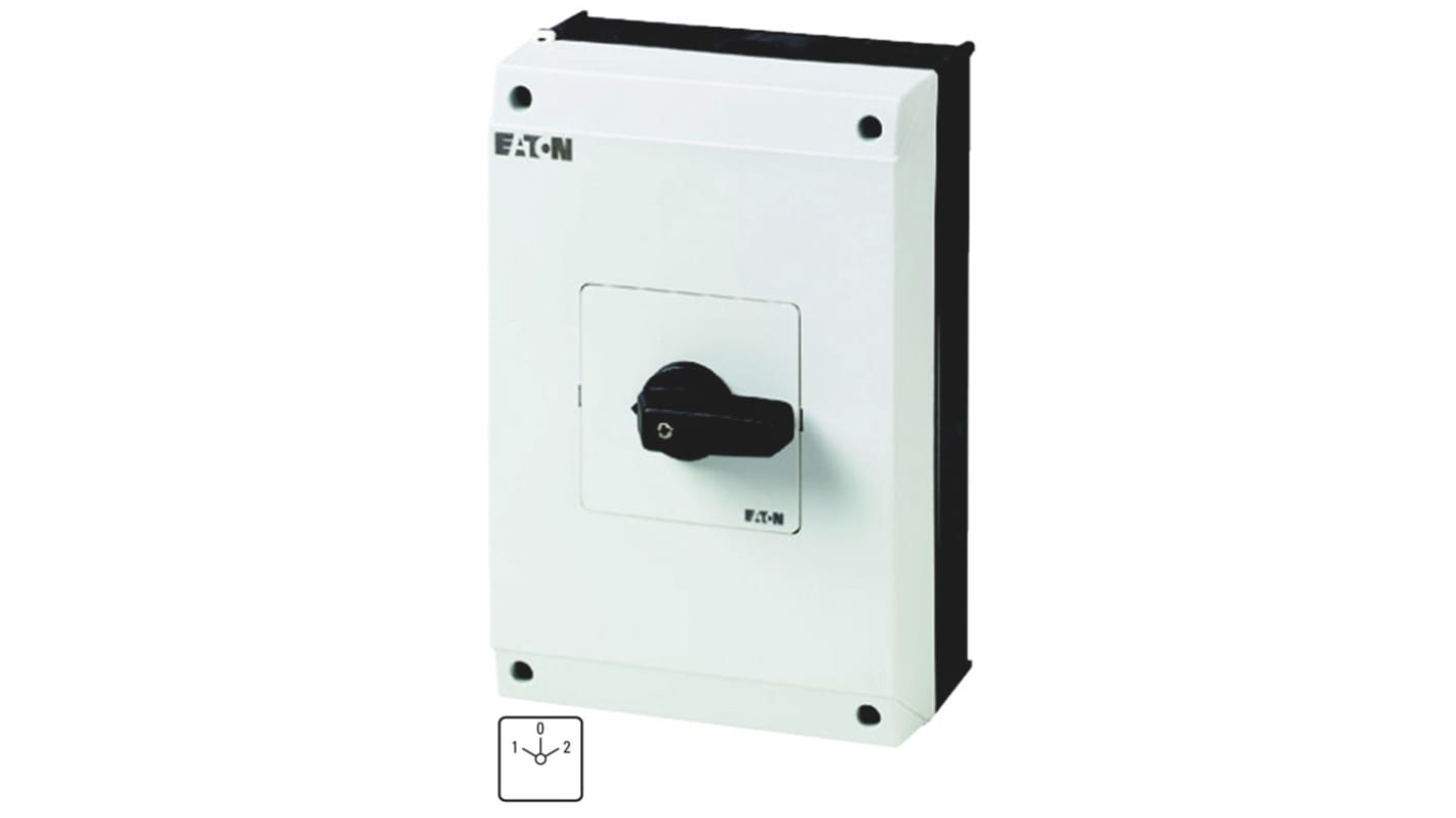 Eaton 1P Pole Isolator Switch - 63A Maximum Current, 37kW Power Rating, IP65