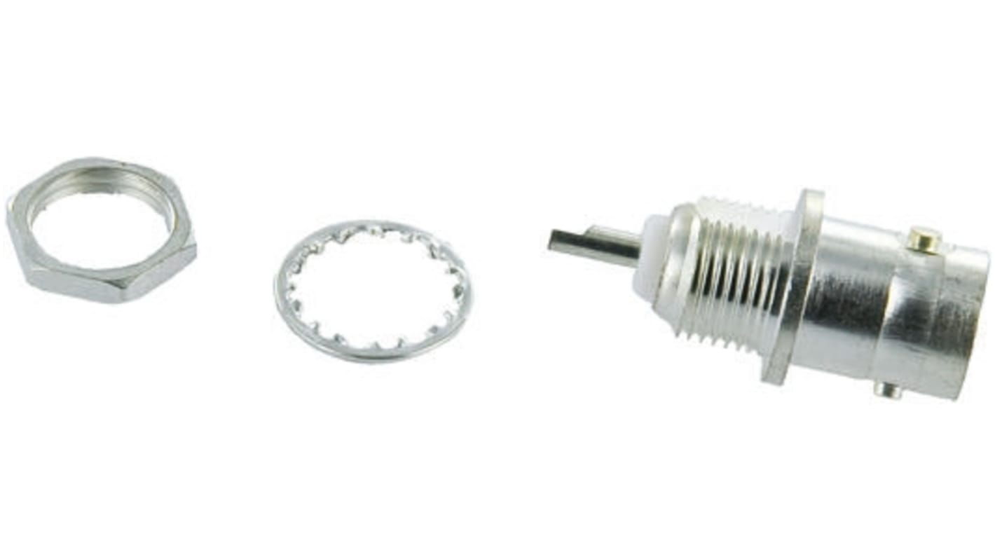 TE Connectivity, jack Panel Mount, 75Ω, Solder Termination, Straight Body