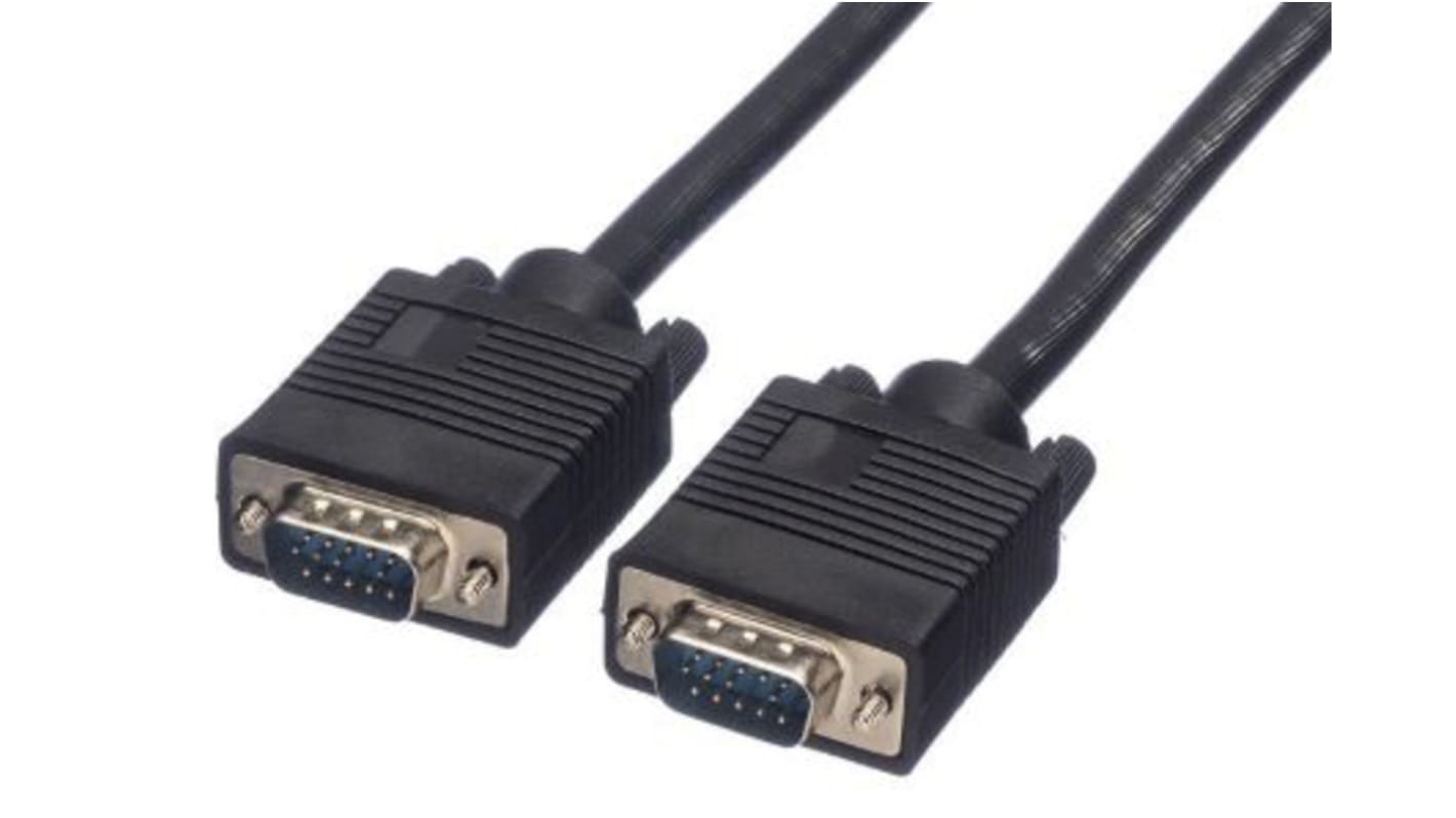 Roline Male VGA to Male VGA Cable, 10m Grey