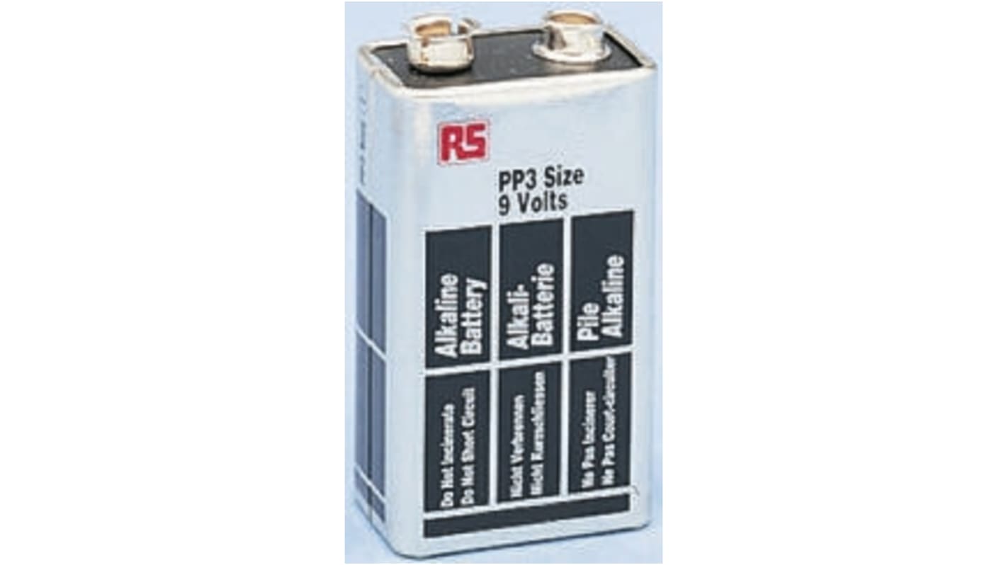 RS PRO Alkaline 9V Battery PP3