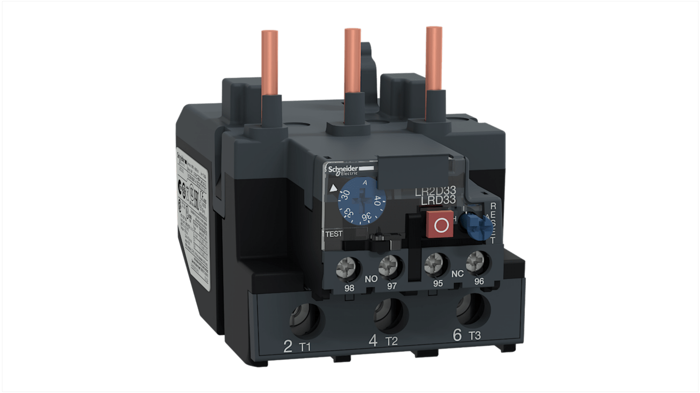 Schneider Electric LRD Thermal Overload Relay 1NO + 1NC, 30 → 40 A F.L.C, 40 A Contact Rating, 3P, TeSys