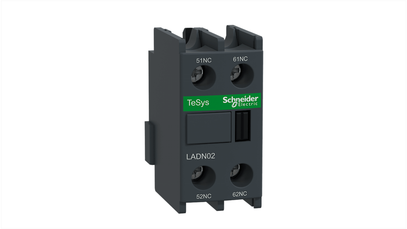 Blok styków pomocniczych Schneider Electric 2 2NC LADN Śruba montaż czołowy
