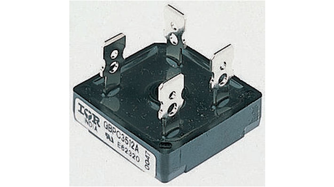 Rectificador en puente, VS-GBPC3510A, Monofásico, 35A 1000V, Conexión de silicio GBPC-A, 4 pines