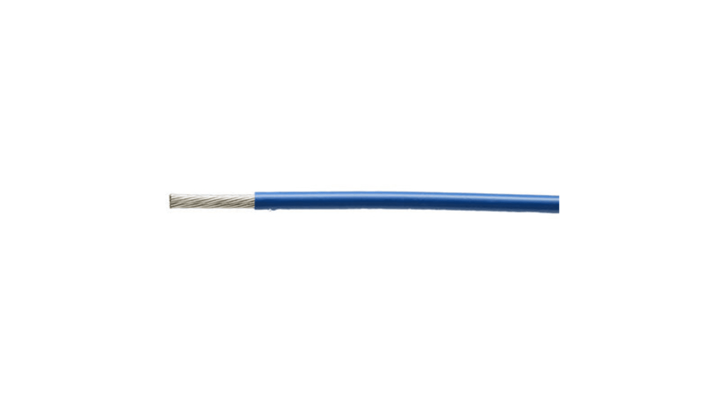 TE Connectivity 99M Series Blue 0.38 mm² Harsh Environment Wire, 22 AWG, 19/0.15 mm, 100m, PET Insulation, 99M0111-22-6