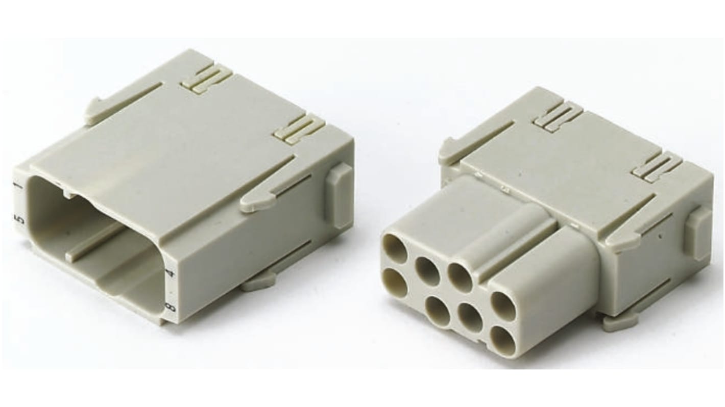 HARTING Heavy Duty Power Connector Module, 16A, Male, Han-Modular Series