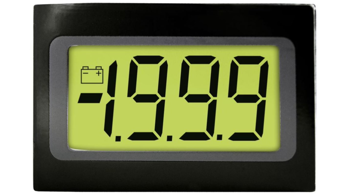 Lascar Digital Voltmeter DC, LCD Display 3.5-Digits ±1 %