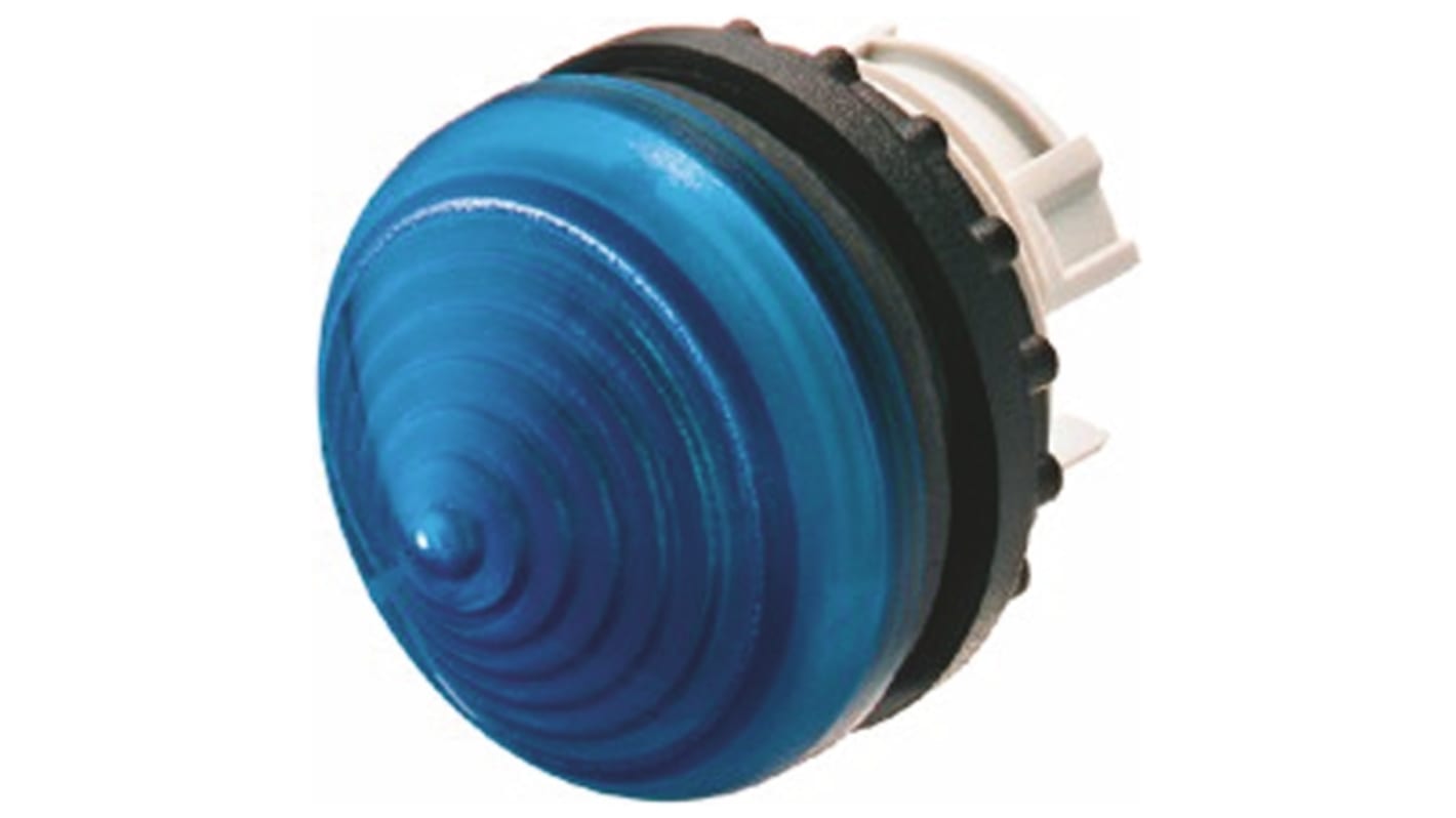 Cabezal de luz piloto Eaton 78635863 M22-LH-B+M22-A Azul, Montaje , Montaje en panel