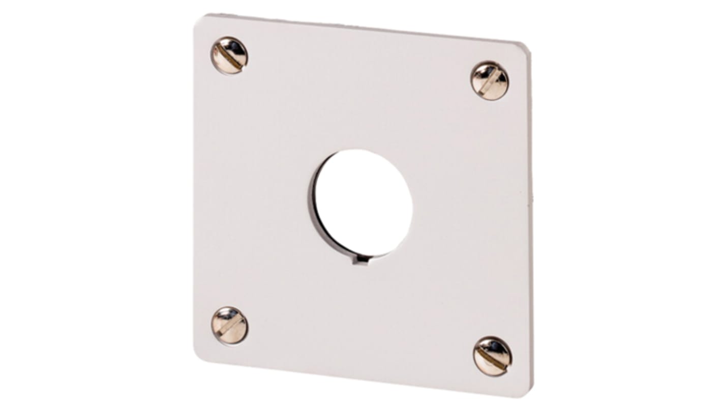 Eaton 单孔按钮盒, Φ22mm孔径抛光铝外壳, IP65, 最高+70°C, 72mm x 72mm, RMQ Titan M22系列