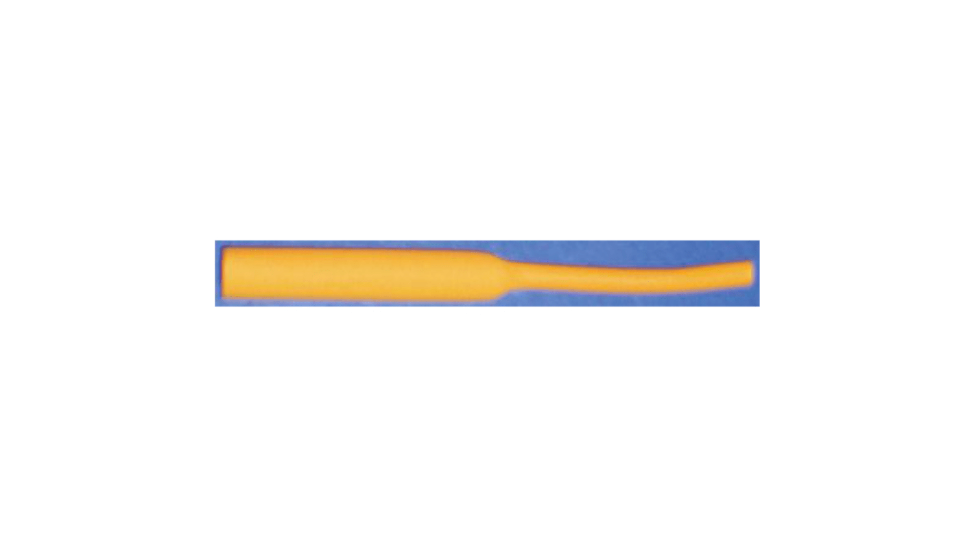 RS PRO Heat Shrink Tubing, Yellow 4.8mm Sleeve Dia. x 1.2m Length 2:1 Ratio