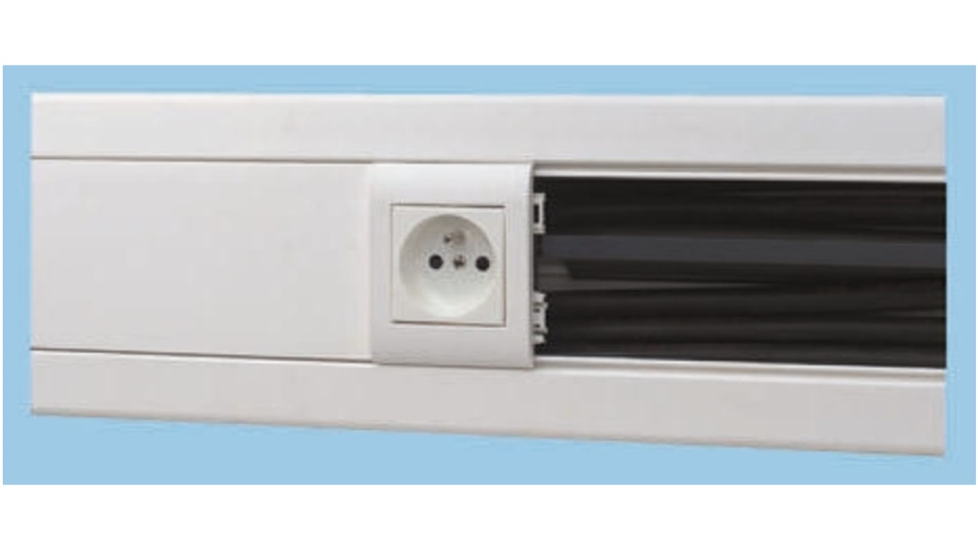Planet-Wattohm PVC Cable Trunking Accessory, 160 x 50mm, Logix