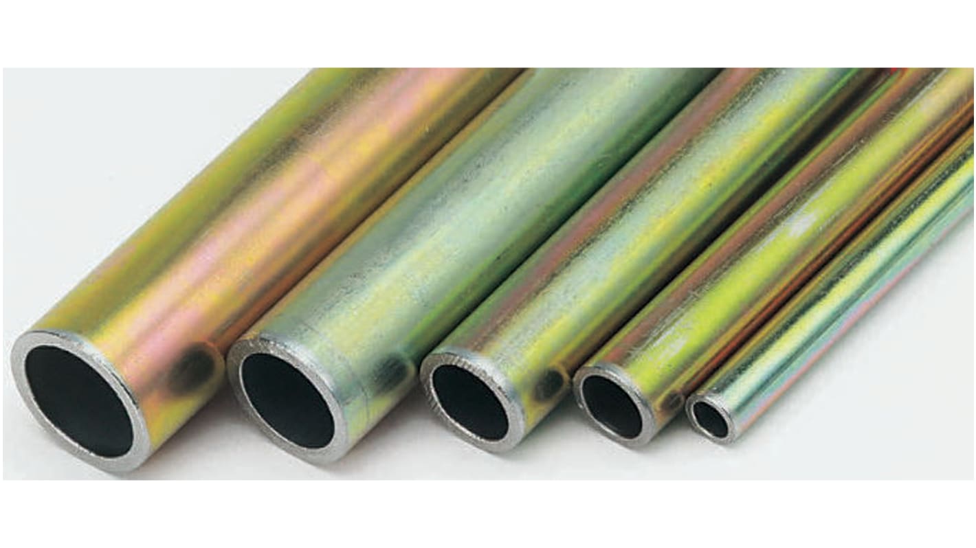 Tube hydraulique Acier zingué RS PRO, diamètre 18mm, intérieur 14mm