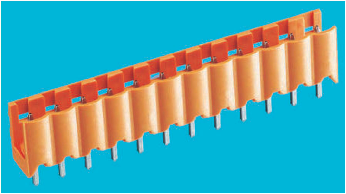 Weidmuller, 5.08mm Pitch, OMNIMATE SL, 14 Way, Pluggable Terminal Block, Header, Through Hole, Solder Termination,
