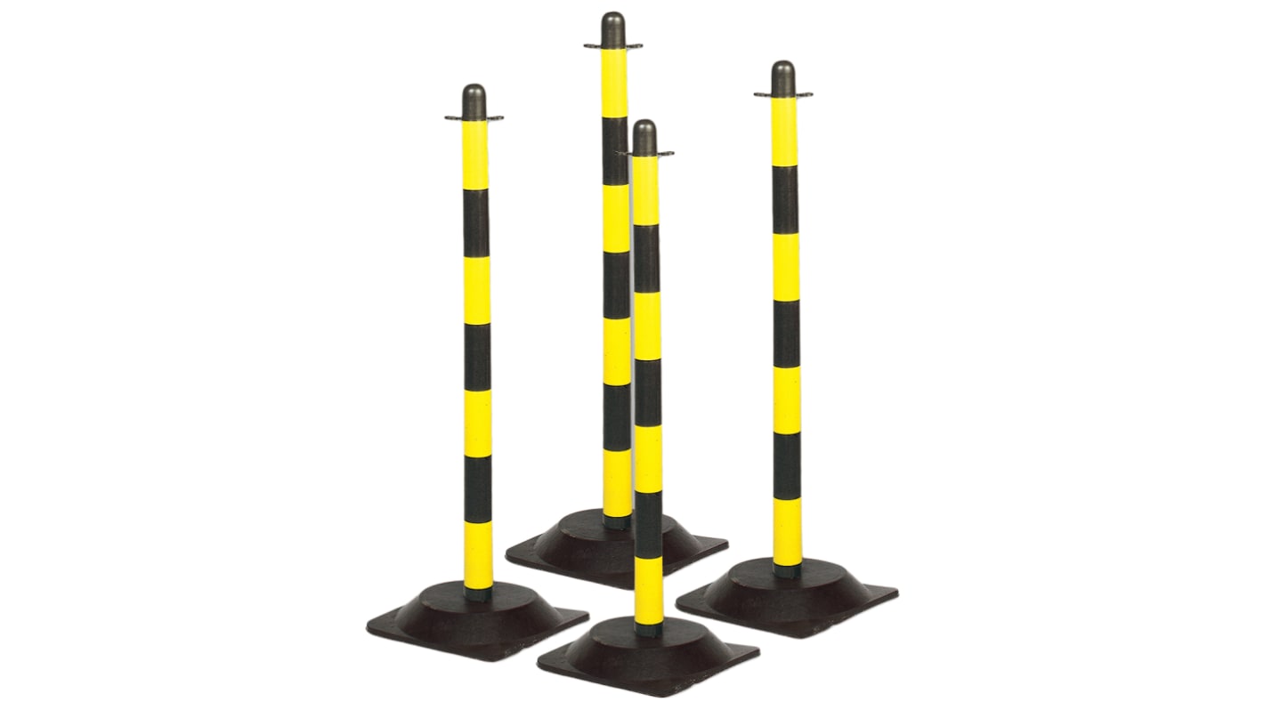 Brady Black & Yellow PE Barrier Post