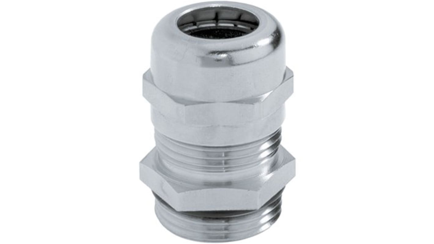 Lapp SKINTOP Series Metallic Nickel Plated Brass Cable Gland, M50 Thread, 27mm Min, 35mm Max, IP68