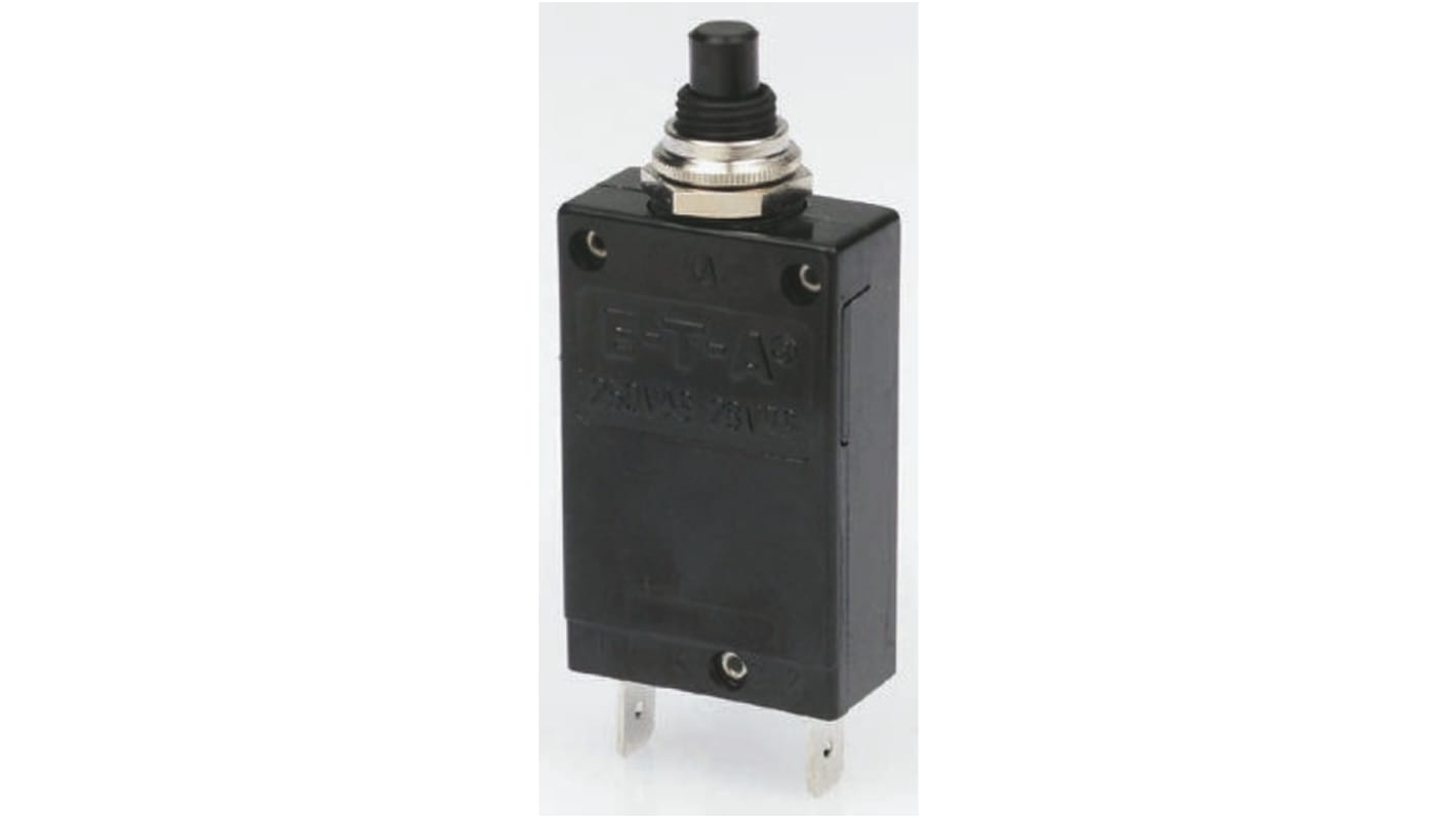 ETA Thermal Circuit Breaker - 2 5700  Single Pole 250V Voltage Rating Panel Mount, 4A Current Rating