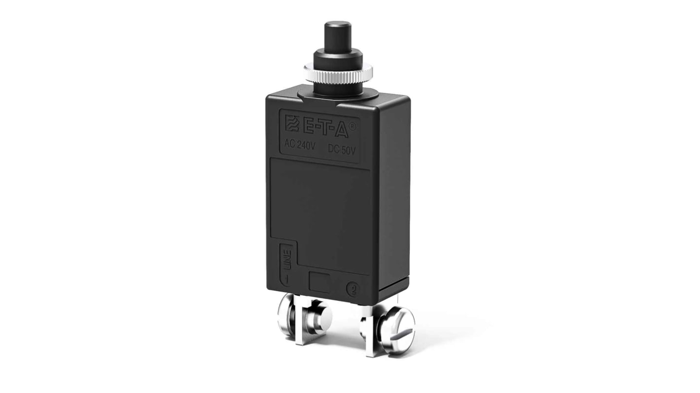 ETA Thermal Circuit Breaker - 4130 Single Pole 240V Voltage Rating Panel Mount, 60A Current Rating