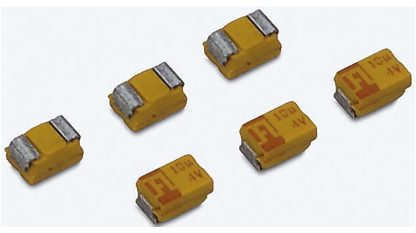 AVX 22μF MnO2 Tantalum Capacitor 6.3V dc, TAJ Series