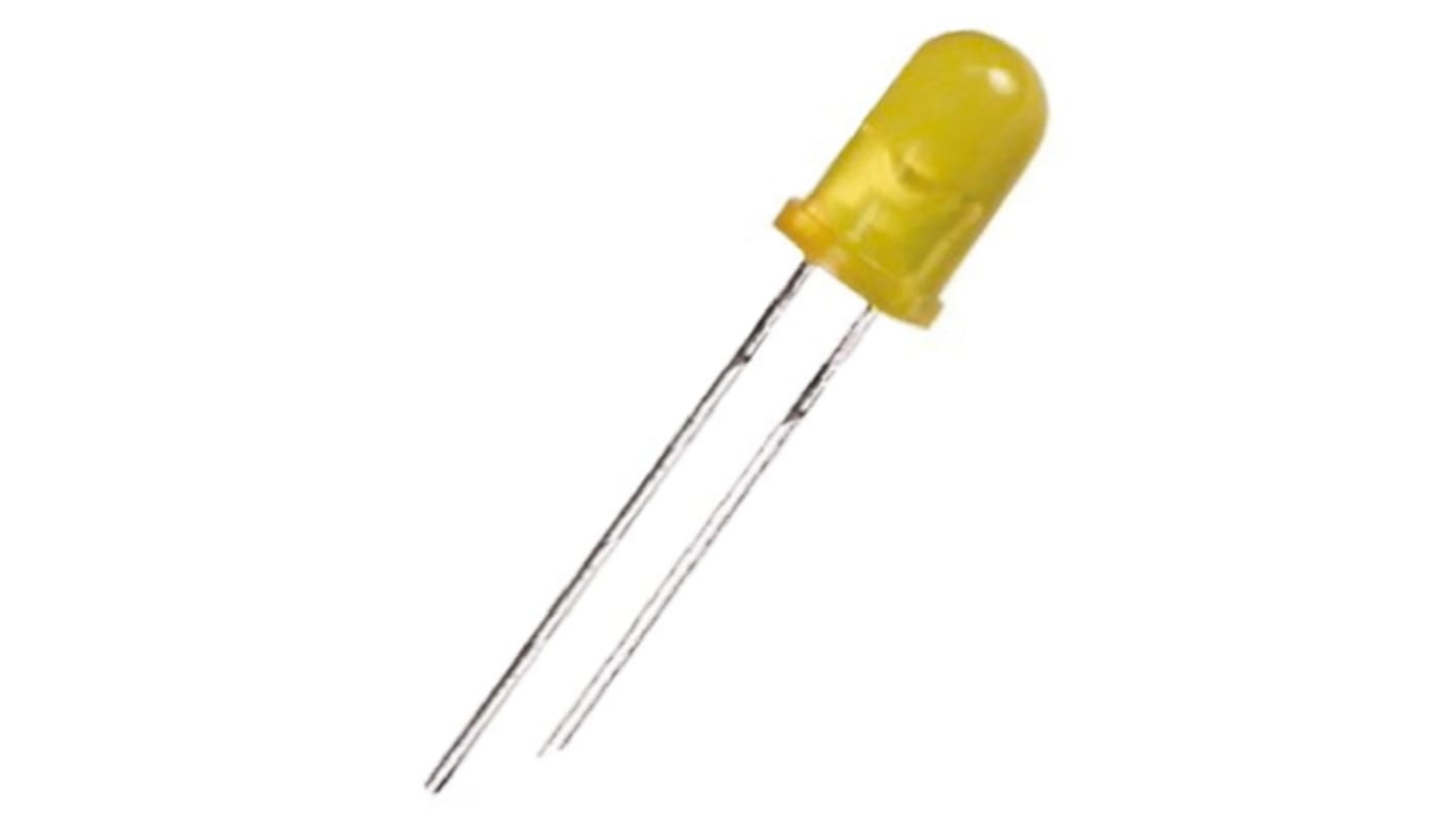 Stanley Electric1.9 V Yellow LED 3mm Through Hole, FY3863X