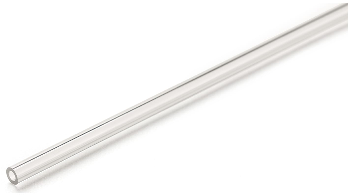 RS PRO Clear Round Acrylic Tube, 1m x 22mm OD x 16mm ID