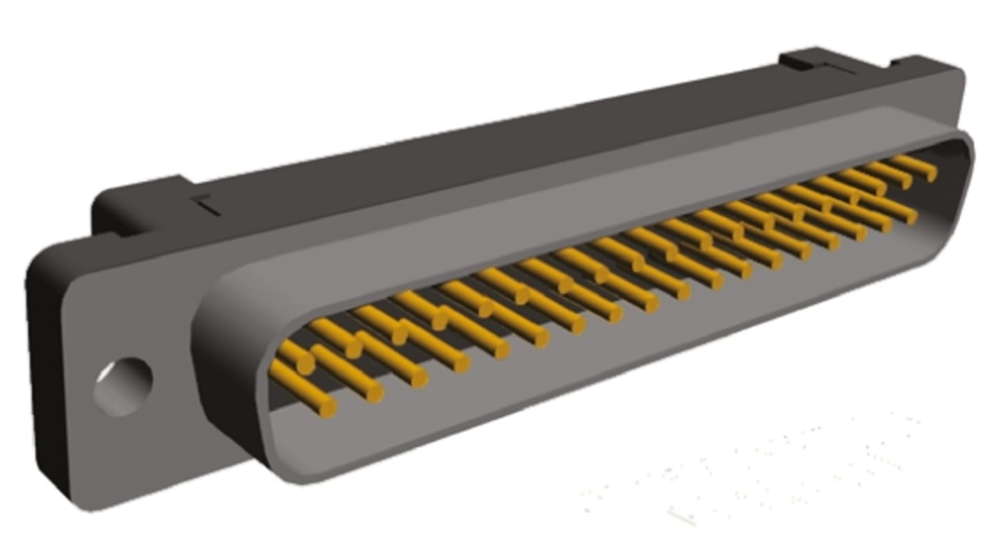 TE Connectivity Amplimite HDF-20 37 Way Cable Mount D-sub Connector Plug, 2.77mm Pitch
